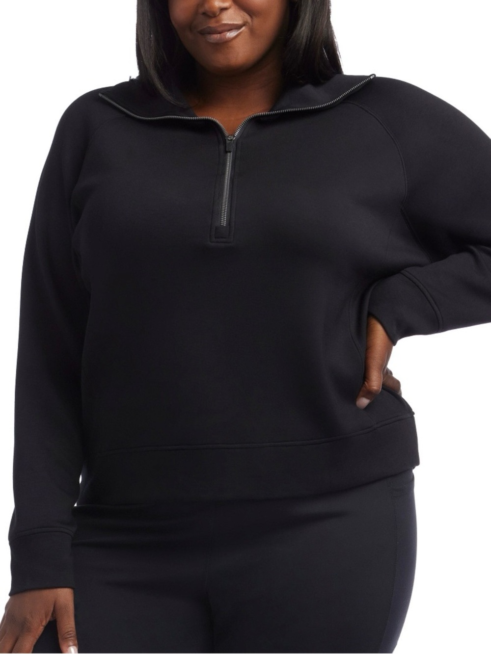 Danskin Black Half-Zip Pullover
